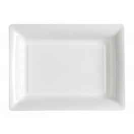 ASSIETTES RECTANGLE BLANC 20X15CM