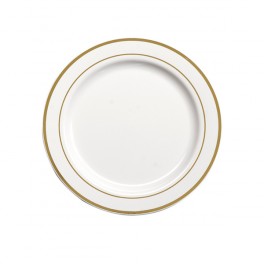 ASSIETTE Ø26CM LISERE OR (x20)