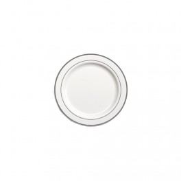 ASSIETTE Ø19CM LISERE ARGENT (x20)