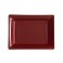 ASSIETTE RECTANGLE BORDEAUX 20X15CM