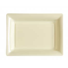 ASSIETTES RECTANGLE IVOIRE 20X15CM