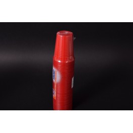 GOBELET PLASTIQUE ROUGE (x50)