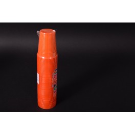 GOBELET PLASTIQUE ORANGE (x50)