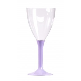 VERRES A VIN - PIED LILAS (X10)