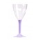 VERRES A VIN - PIED LILAS (X10)