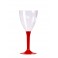 VERRES A VIN - PIED ROUGE (X10)