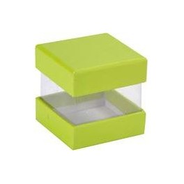 BOITE DRAGEES CUBE VERT ANIS (x6)