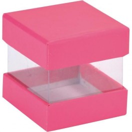 BOITE DRAGEES CUBE FUSCHIA (x6)