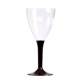 VERRES  A VIN - PIED CHOCOLAT (X10)