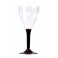 VERRES  A VIN - PIED CHOCOLAT (X10)