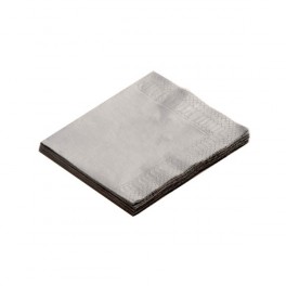 SERVIETTES OUATE ARGENT 33X33Cm (X20)