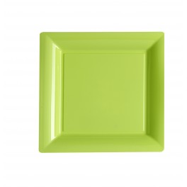 ASSIETTES CARREES VERT ANIS 29CM ASSIETTES CARREES VERT ANIS 29CM