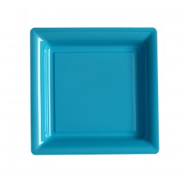 ASSIETTES CARREES TURQUOISE 29CM ASSIETTES CARREES TURQUOISE 29CM
