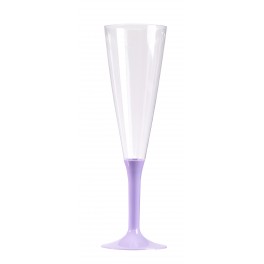 FLUTES CHAMPAGNE - PIED LILAS (X10)