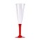 FLUTES CHAMPAGNE - PIED ROUGE (X10)