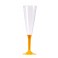 FLUTES CHAMPAGNE - PIED ORANGE (X10)