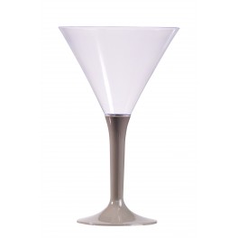 VERRES A COCKTAIL - PIED  ARGENT (X6)