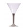 VERRES A COCKTAIL - PIED  ARGENT (X6)