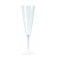 FLUTES CHAMPAGNE - PIED BLANC (X10)