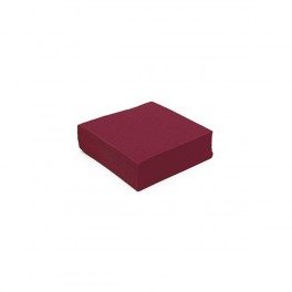 SERVIETTES BORDEAUX 25X25CM (X50)