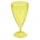 VERRE A PIED CRISTAL JAUNE (x6)