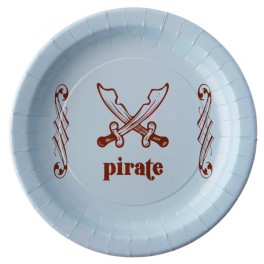 ASSIETTES EN CARTON "PIRATE" (x6)