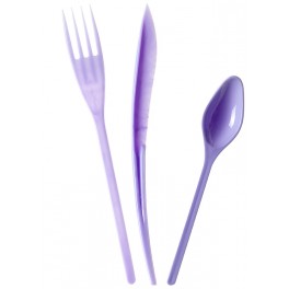 MENAGERE PLASTIQUE LILAS (30 pièces)